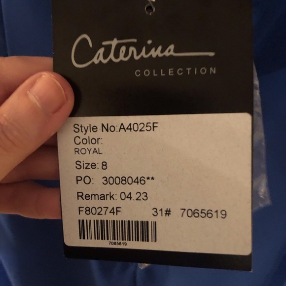 Caterina ROYAL BLUE MOB gown - Picture 7 of 10